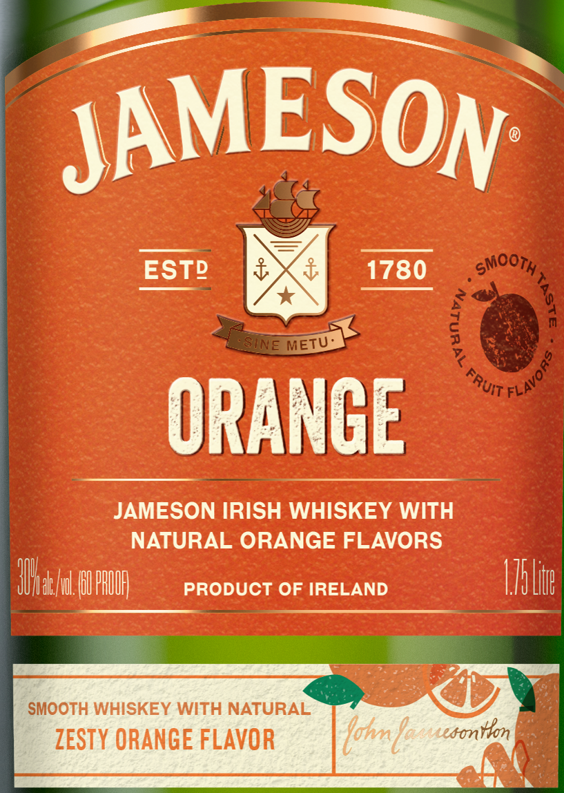 slide 4 of 10, Jameson Orange Irish Whiskey 1.75L Bottle, 1.75 liter