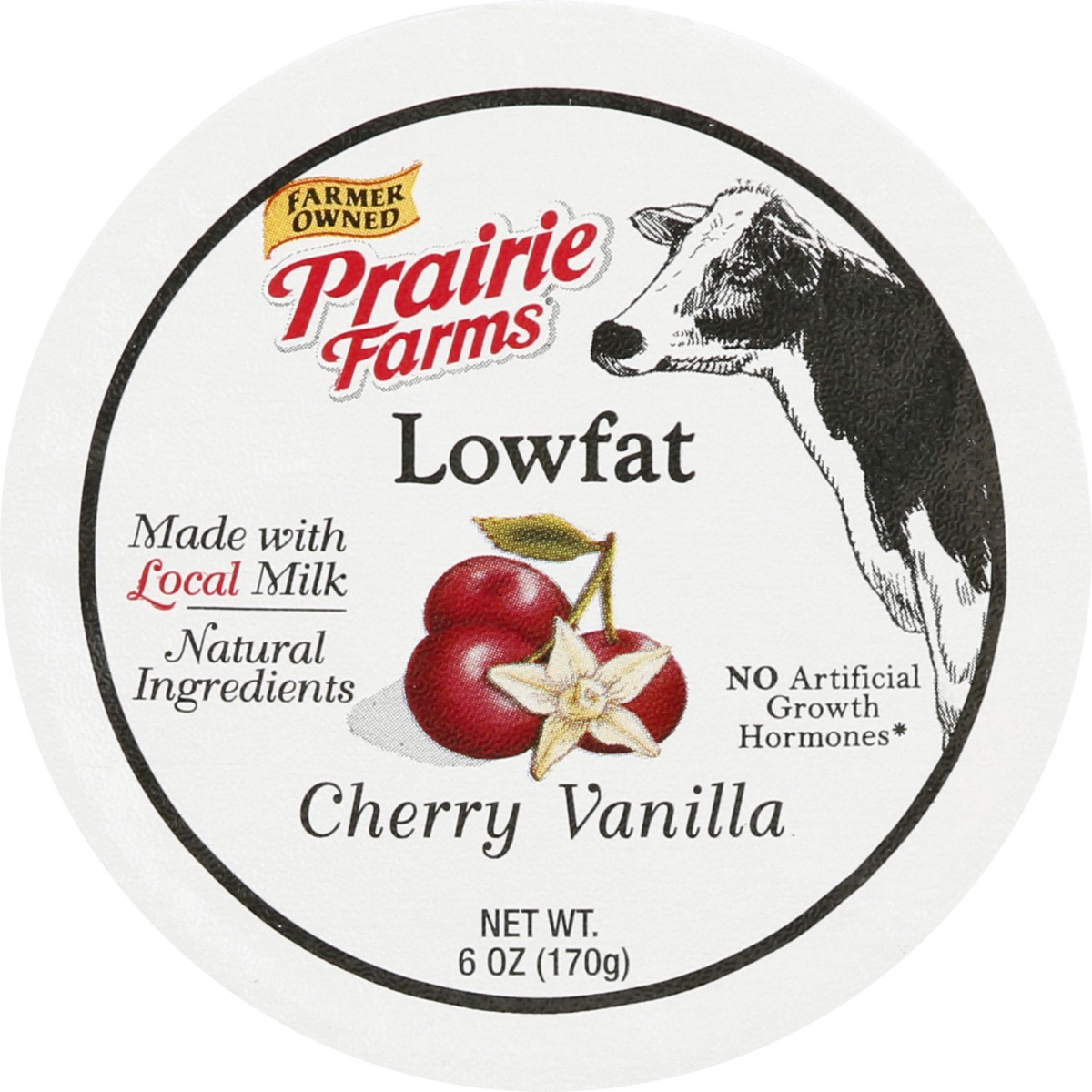 slide 12 of 12, Prairie Farms Lowfat Blended Cherry Vanilla Yogurt 6 oz, 6 oz