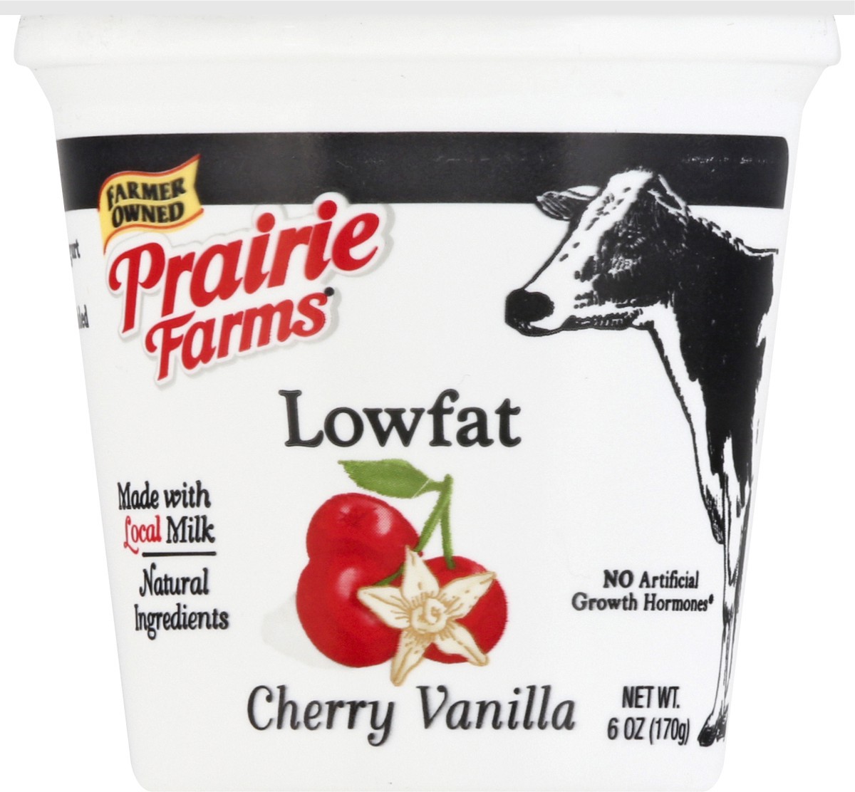 slide 5 of 12, Prairie Farms Lowfat Blended Cherry Vanilla Yogurt 6 oz, 6 oz