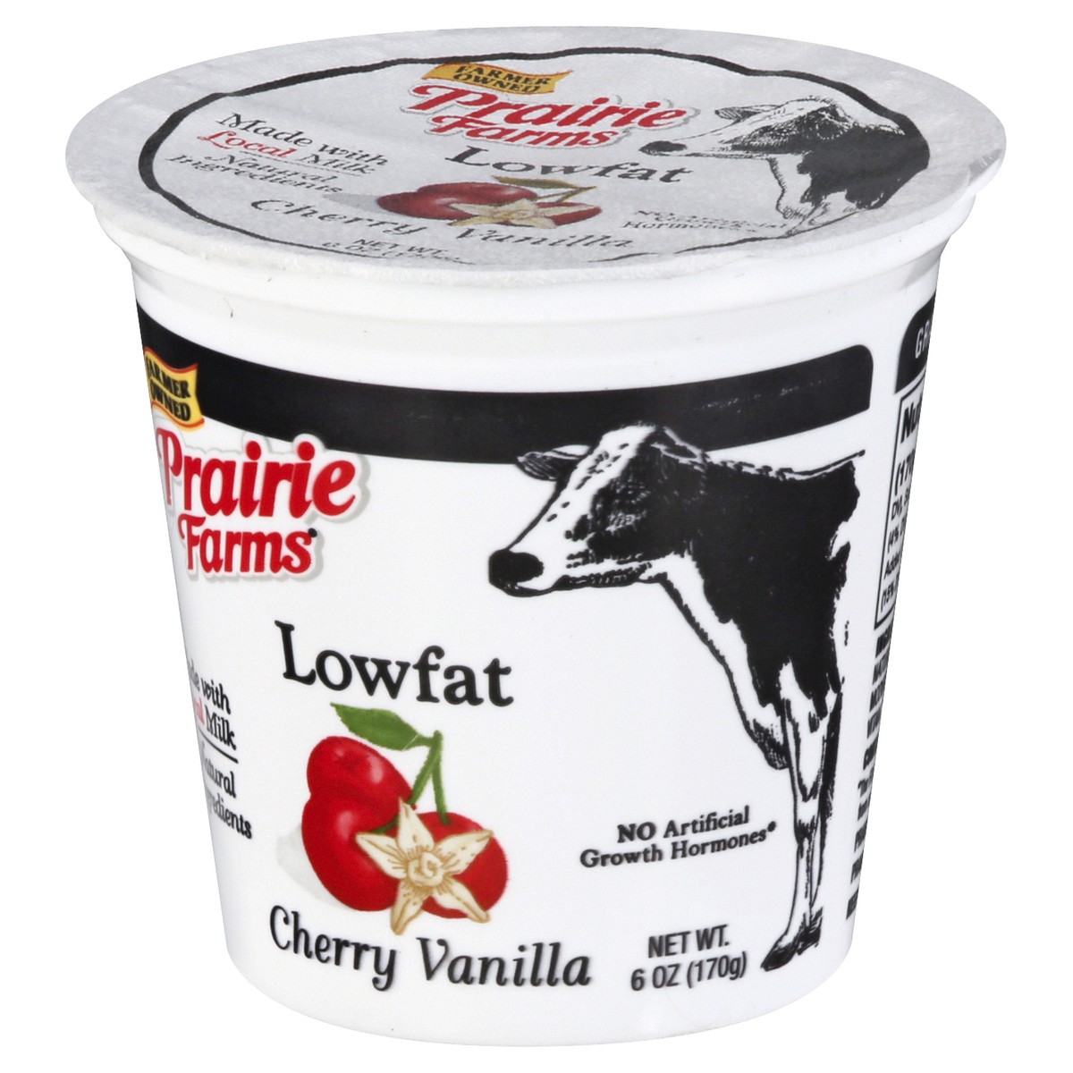 slide 7 of 12, Prairie Farms Lowfat Blended Cherry Vanilla Yogurt 6 oz, 6 oz