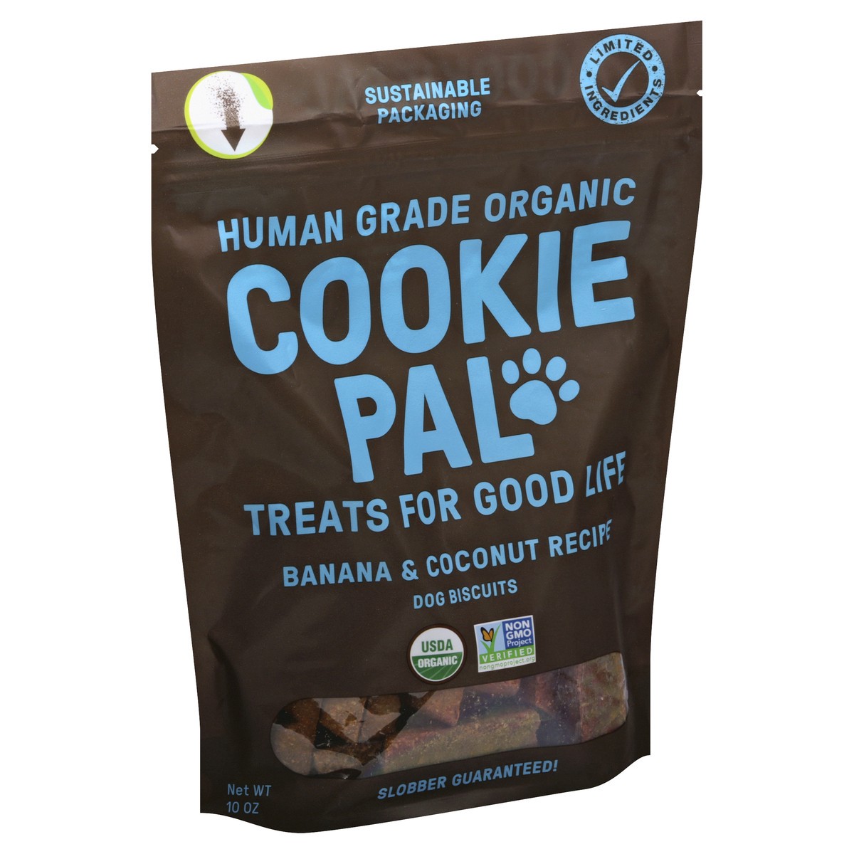 slide 5 of 11, Cookie Pal Organic Banana Coconut Dog Treat,