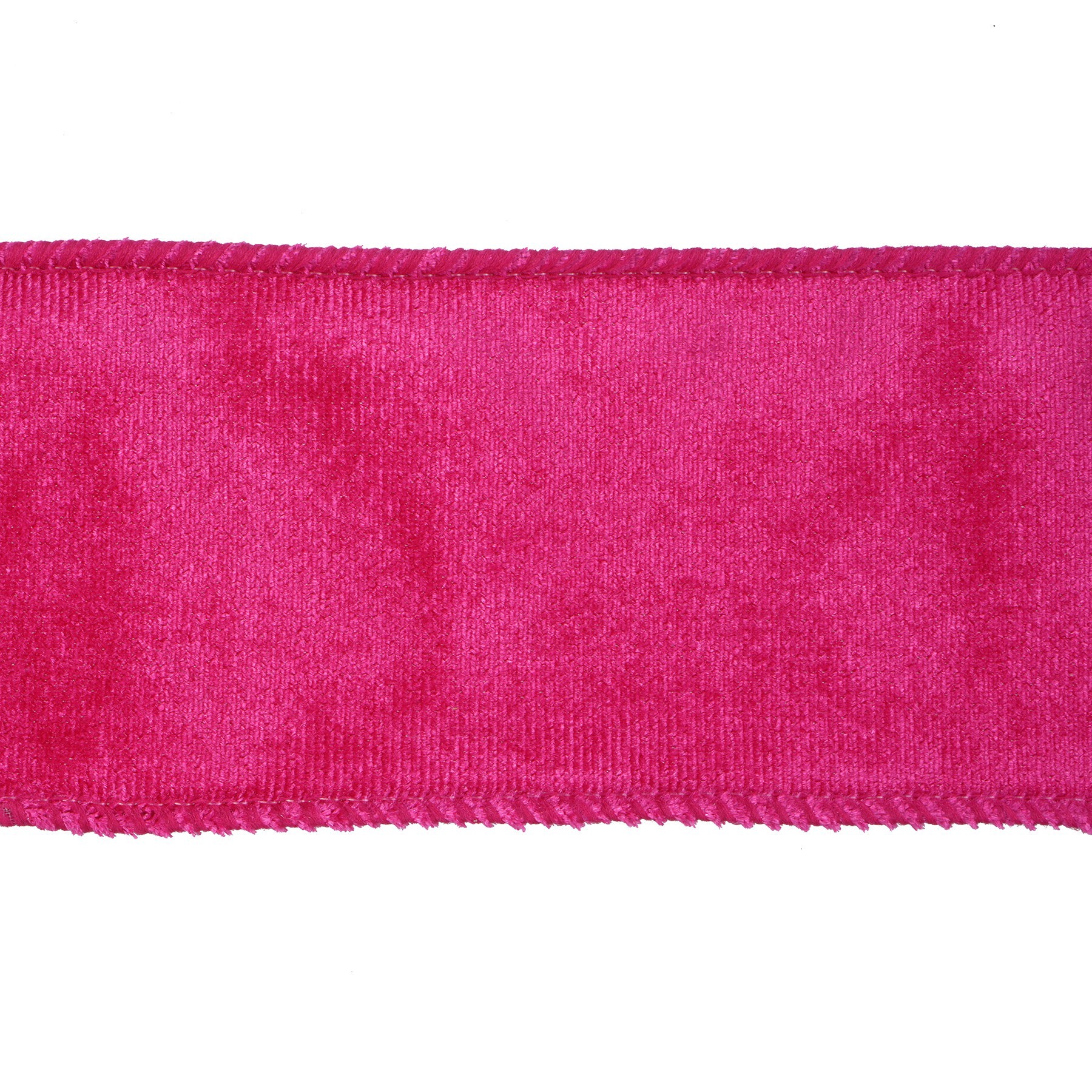 slide 2 of 3, 2.5" X 80ft. Pink Flocked Wired Jumbo Ribbon By Celebrate It, 2.5 in x 80 ft