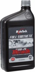 Moto Tech® 0W-20 SAE Full Synthetic Motor Oil