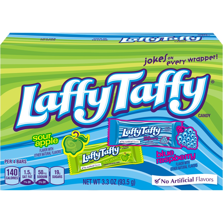 slide 1 of 8, Laffy Taffy Sour Apple & Blue Raspberry Candy Variety Pack, 33 oz