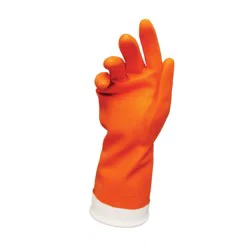 Libman Premium Reusable Latex Gloves - Orange