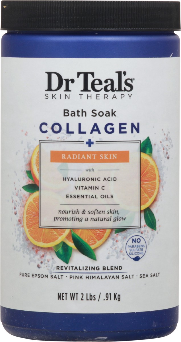 slide 9 of 12, Dr. Teal's Collagen Radiant Skin Bath Soak 2 lb, 2 lb
