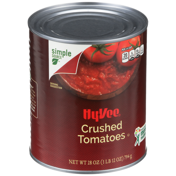 slide 1 of 1, Hy-vee Crushed Tomatoes - 28 oz, 28 oz
