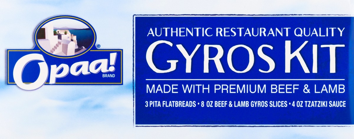 slide 13 of 13, Opaa! Gyro Kit Beef Lamb Pita Flatbread, 19.8 oz