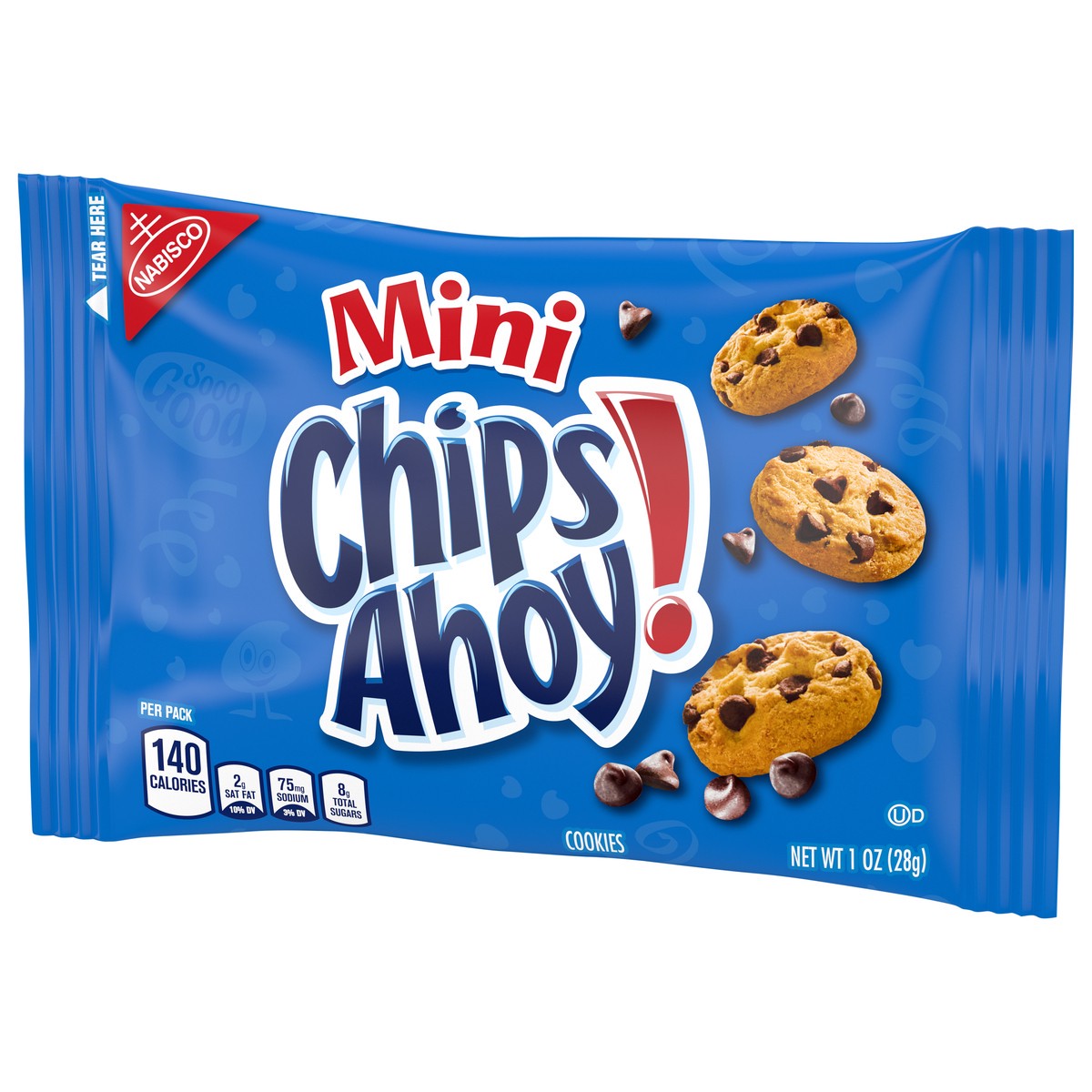slide 4 of 9, CHIPS AHOY! Mini Chocolate Chip Cookies, 1 oz Snack Pack, 0.06 lb