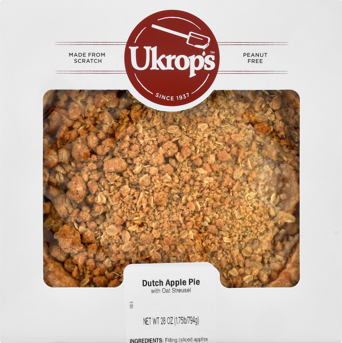 slide 3 of 12, Ukrops Dutch Apple Pie with Oat Streusel 28 oz, 28 oz