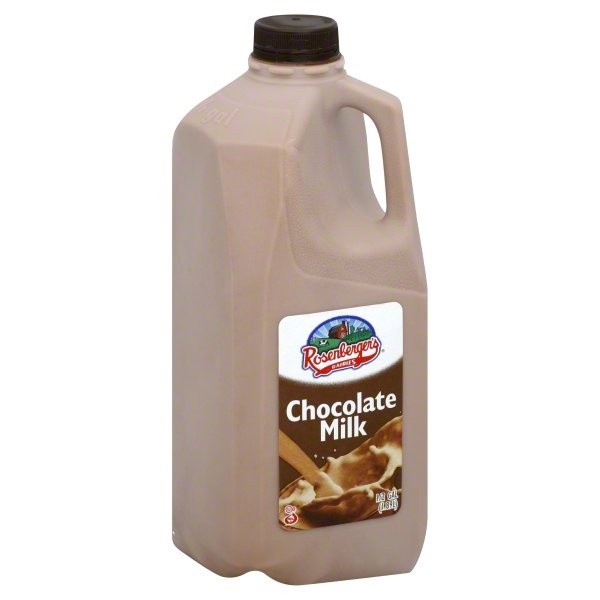 slide 1 of 4, Rosenberger's Whole Chocolate Milk, 1/2 gal