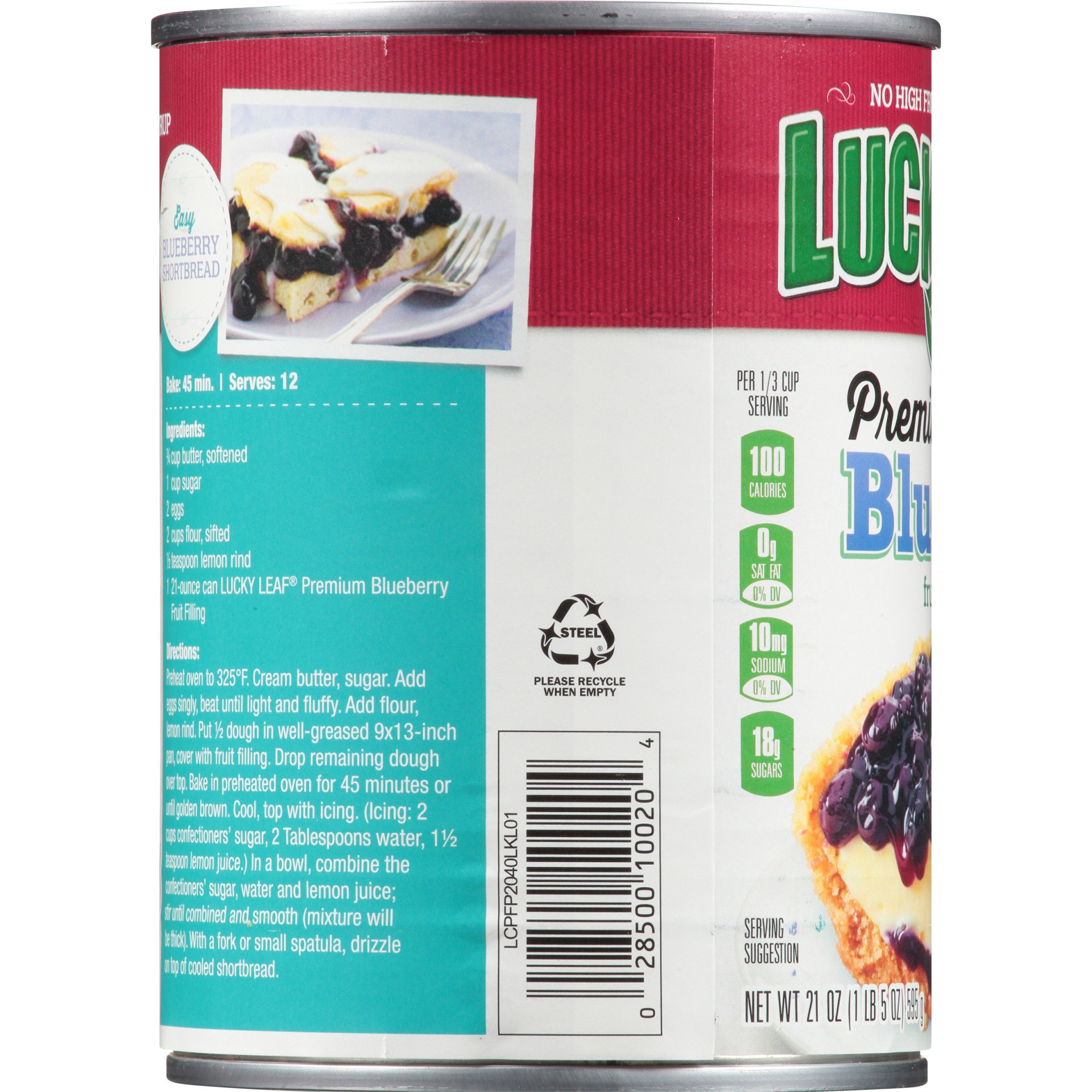 slide 2 of 6, Lucky Leaf Premium Blueberry Fruit Filling or Topping 21 oz, 21 oz