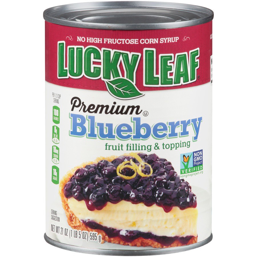 slide 1 of 6, Lucky Leaf Premium Blueberry Fruit Filling or Topping 21 oz, 21 oz