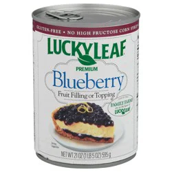 Lucky Leaf Premium Blueberry Fruit Filling or Topping 21 oz