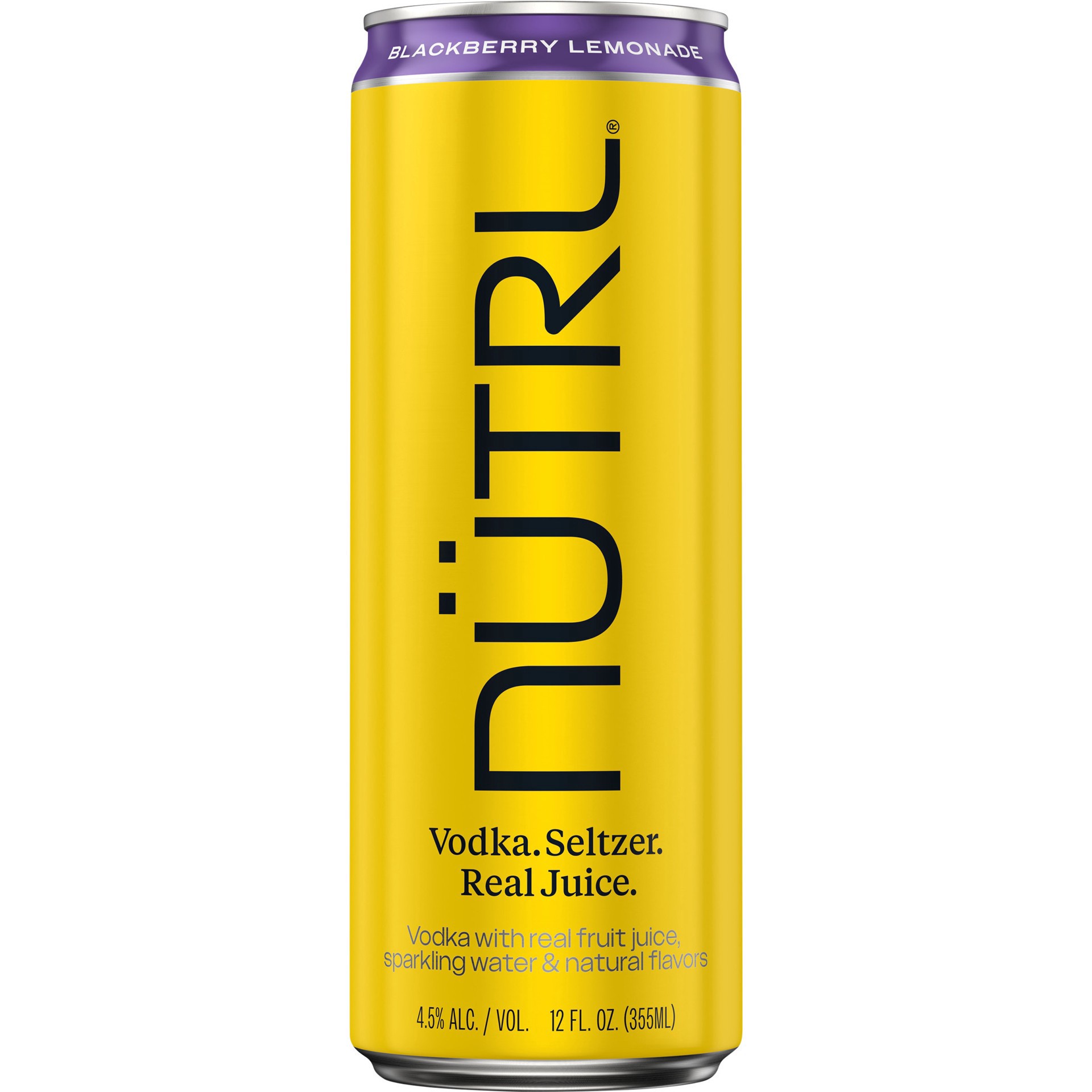 slide 2 of 2, Nutrl Vodka Seltzer Blackberry Lemonade 12 fl oz Single Can, 12 oz