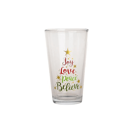 slide 1 of 1, Gibson Home Holiday Pint Glass - Tree, 16 oz