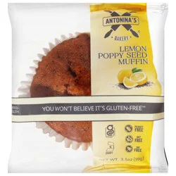 Antonina's Gluten-Free Bakery Lemon Poppy Seed Muffin 3.5 oz