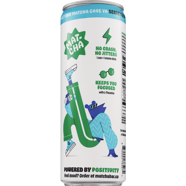 slide 1 of 1, MatchaBar Hustle Mint Energy Drink, 12 fl oz