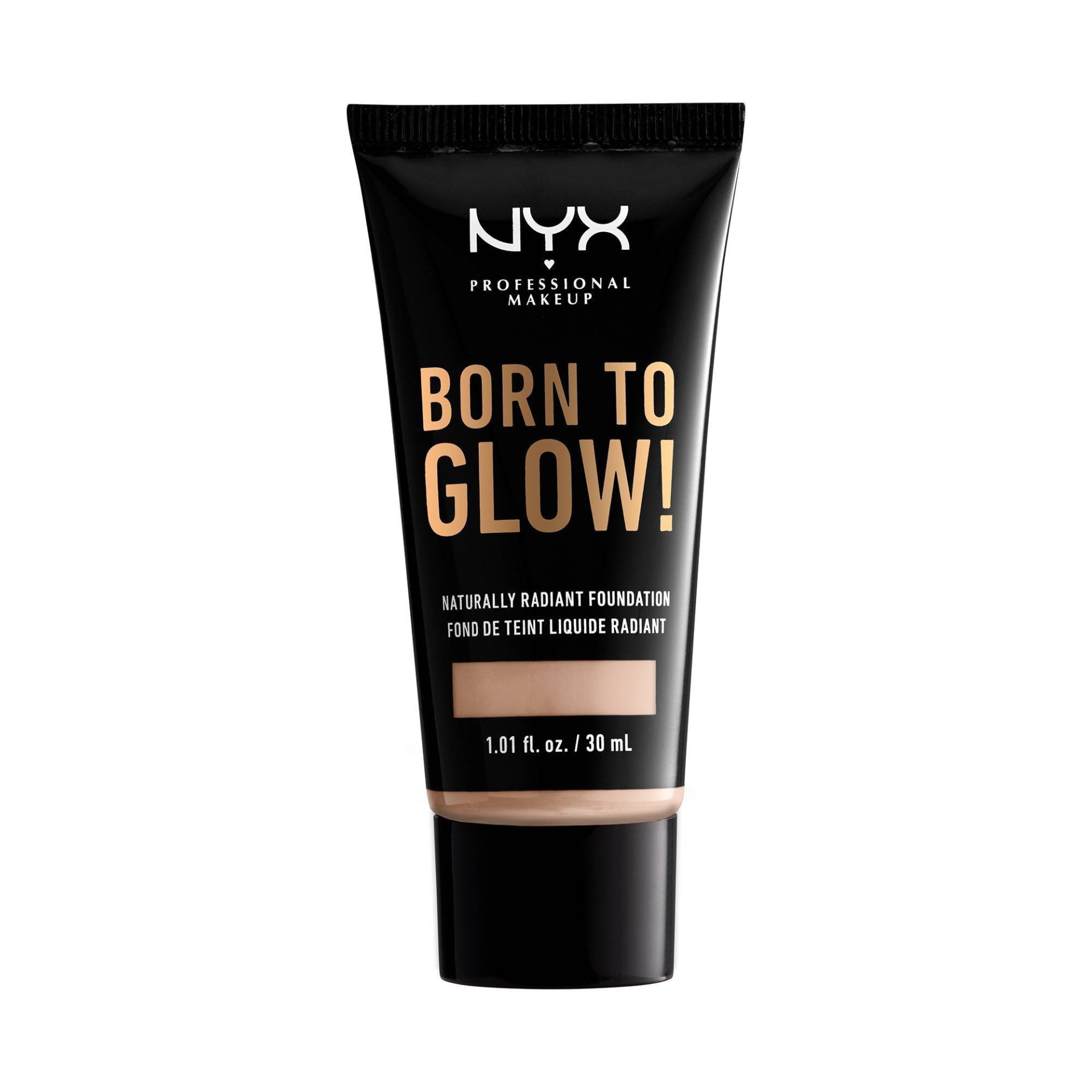 slide 1 of 1, NYX Professional Makeup Born To Glow Radiant Foundation Porcelain, 1 ct