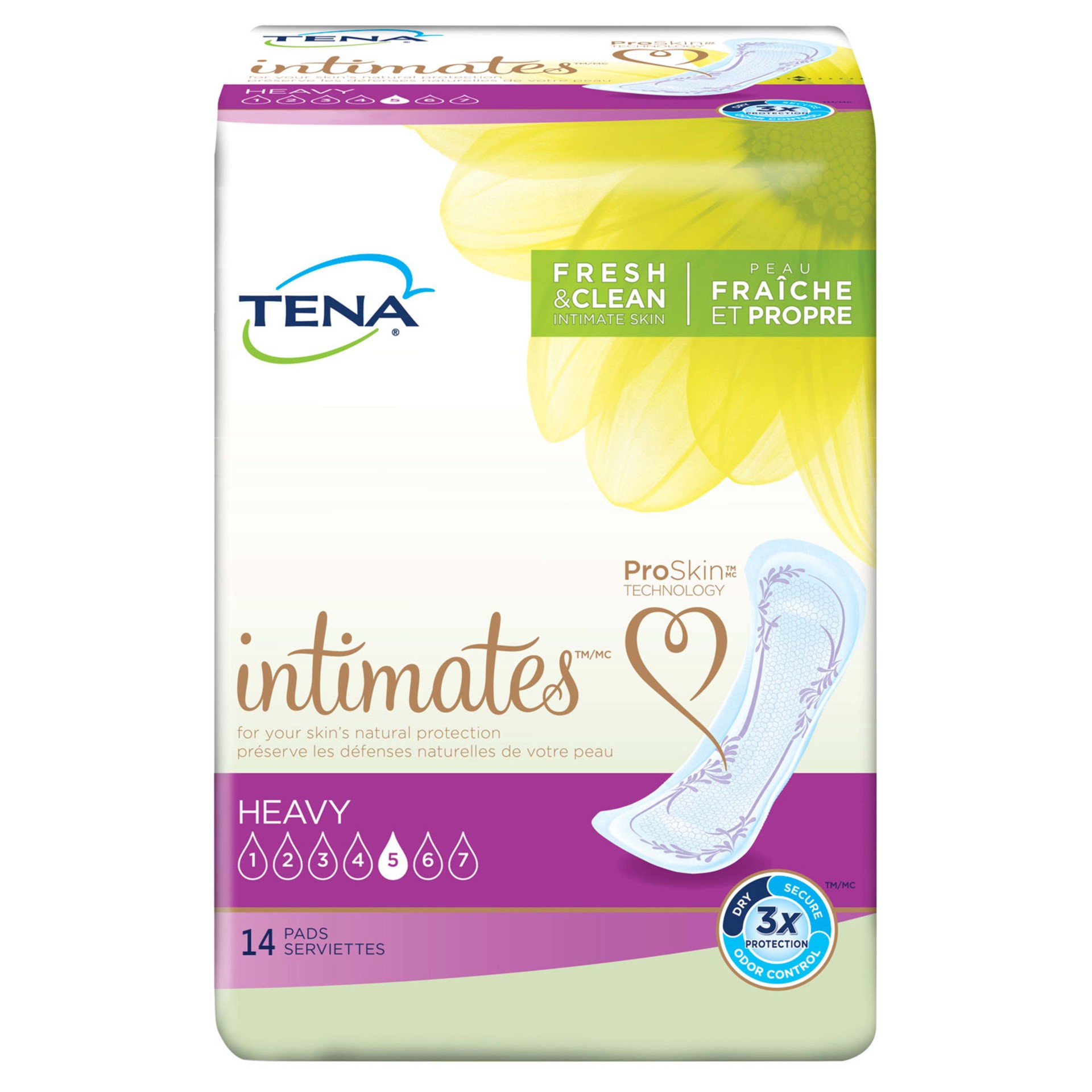 slide 3 of 3, Tena Intimates Heavy Regular Incontinence Pad for Women, 14 Count, 14 ct