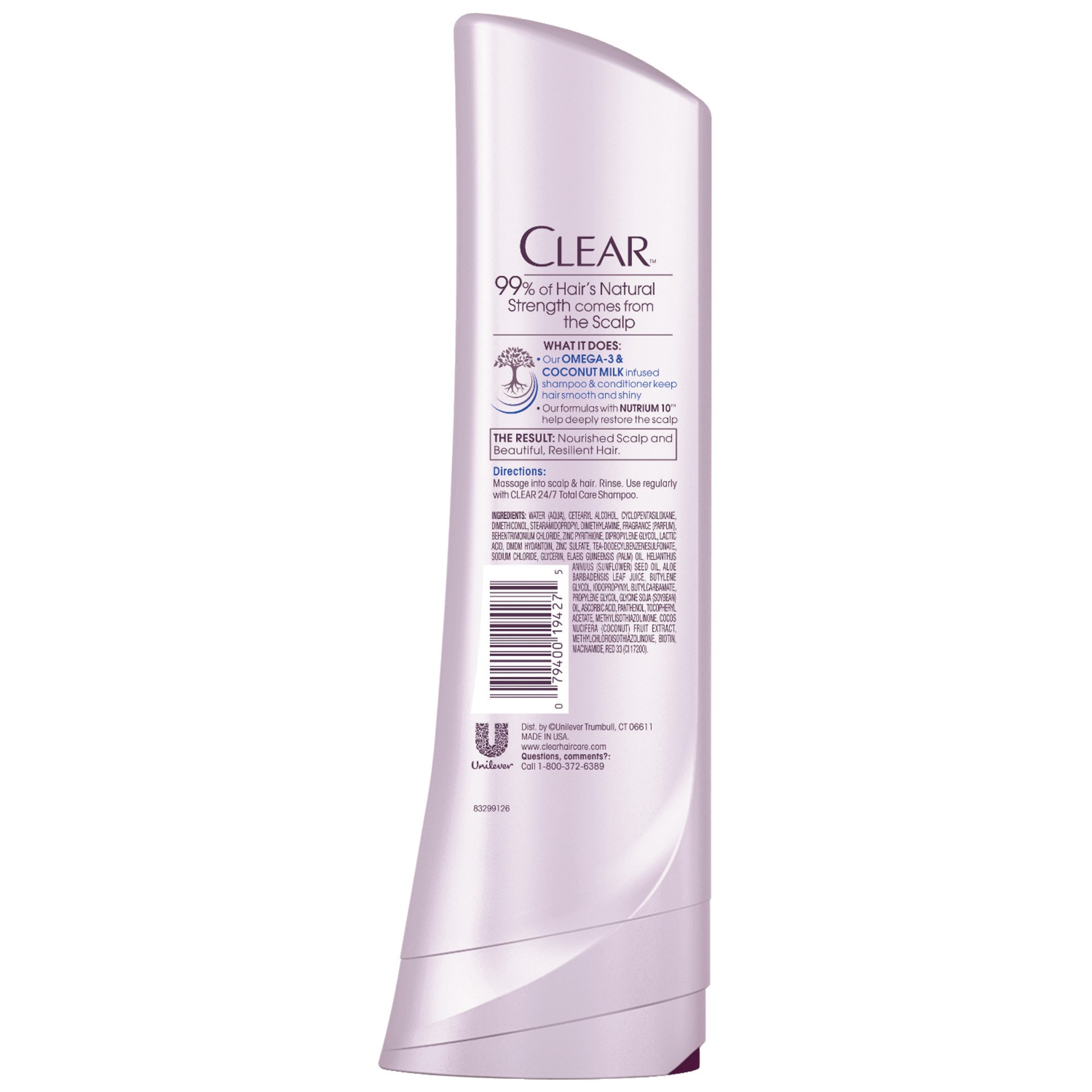 slide 2 of 2, Clear Conditioner 24/7 Total Care, 12.7 oz, 12.7 oz