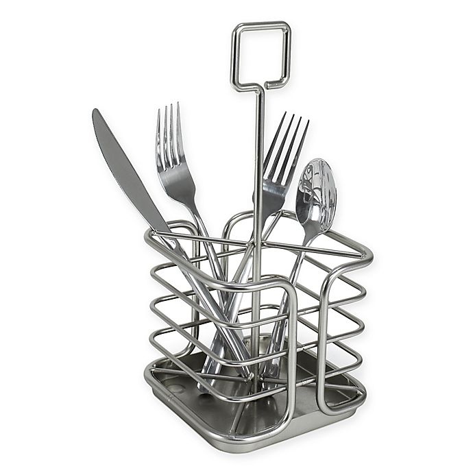 slide 1 of 1, Spectrum Satin Nicke Euro Cutlery Caddy, 1 ct