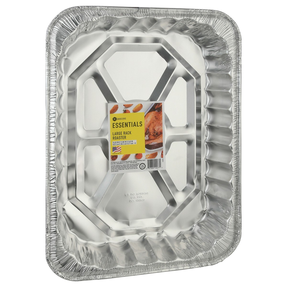 slide 3 of 10, SE Grocers  Essentials Large Rack Roaster, 1 ct