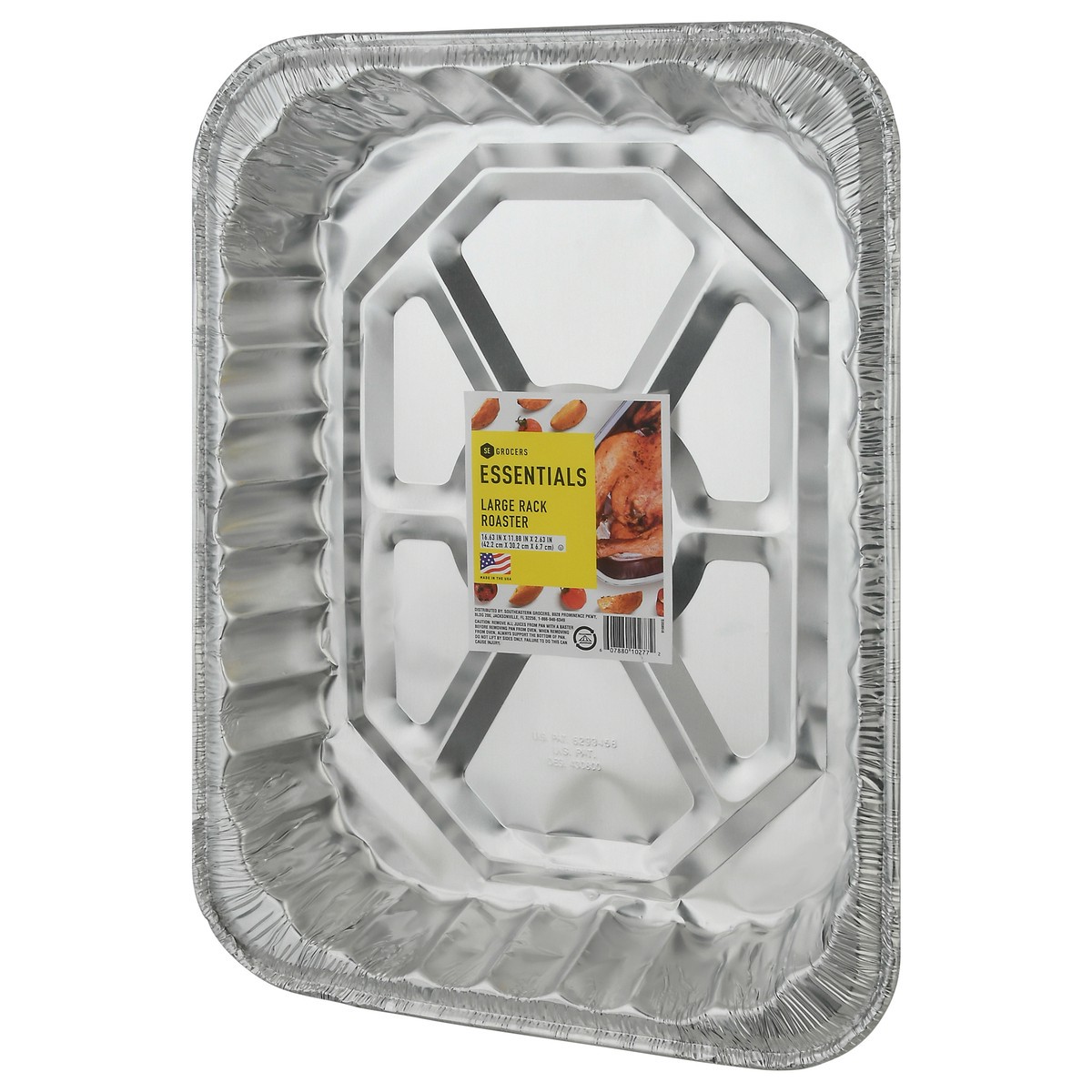 slide 5 of 10, SE Grocers  Essentials Large Rack Roaster, 1 ct