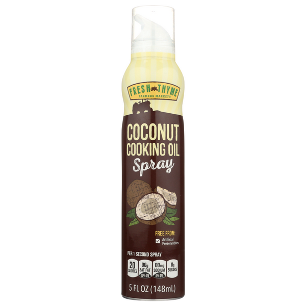 slide 1 of 1, Fresh Thyme Coconut Cooking Oil Spray, 5 fl oz
