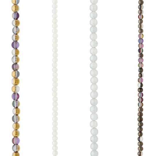 slide 1 of 3, Multicolored Glass Round Beads By Bead Landing, 3mm-5mm