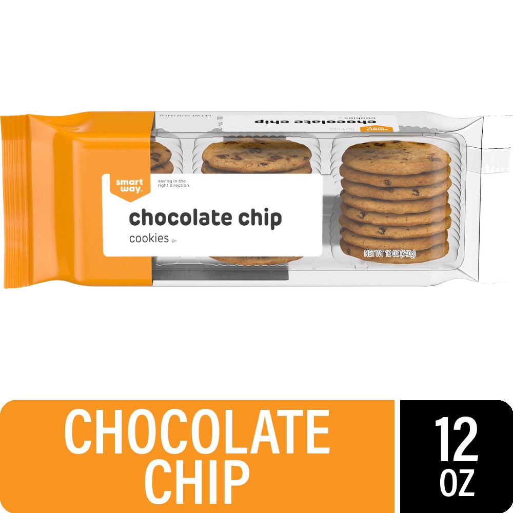 slide 1 of 2, Smart Way Chocolate Chip Cookies - 12 oz, 12 oz