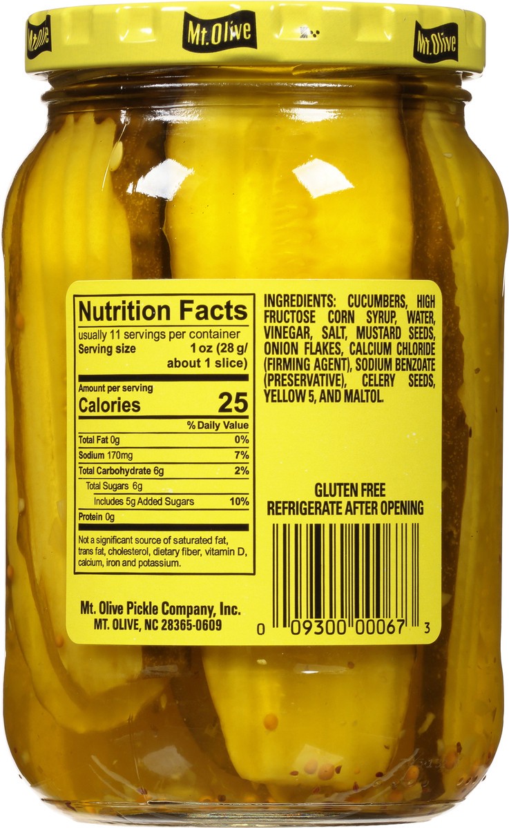 slide 12 of 12, Mt. Olive Old Fashioned Sweet Bread & Butter Sandwich Stuffers Fresh Pack 16 Oz, 16 oz