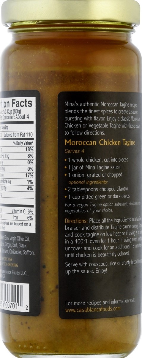 slide 2 of 9, Mina Tagine Morrocan Chicken Cooking Sauce 12 oz, 12 oz