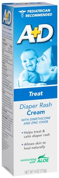 slide 1 of 6, A+D Diaper Rash Cream 4 oz, 4 oz