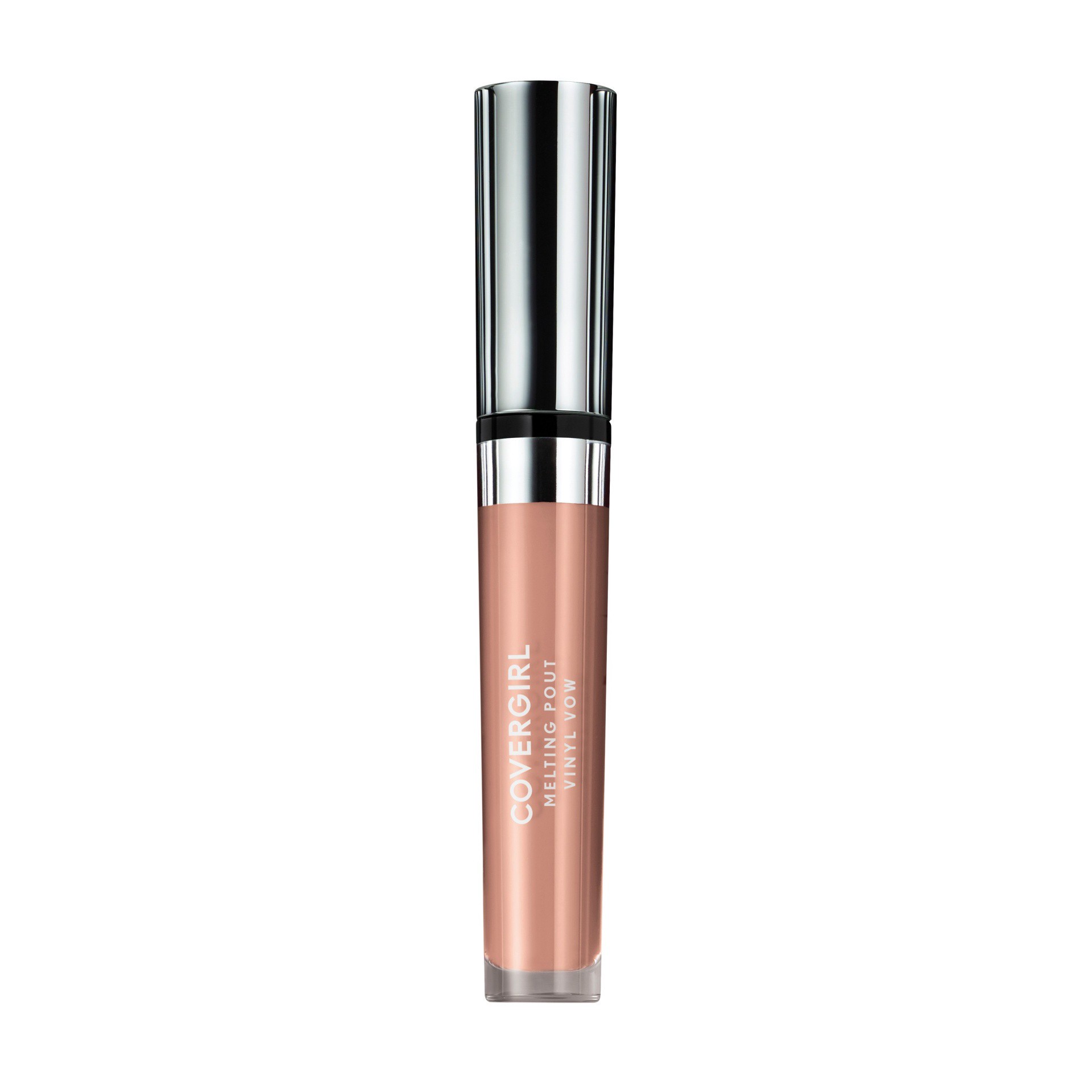 slide 1 of 3, Covergirl Melting Pout Vinyl Vow Lipgloss, Nudist's Dream, 2.427 oz