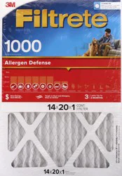 Filtrete 1000 Allergen Defense 14x20x1 Inches Air Filter 1 ea