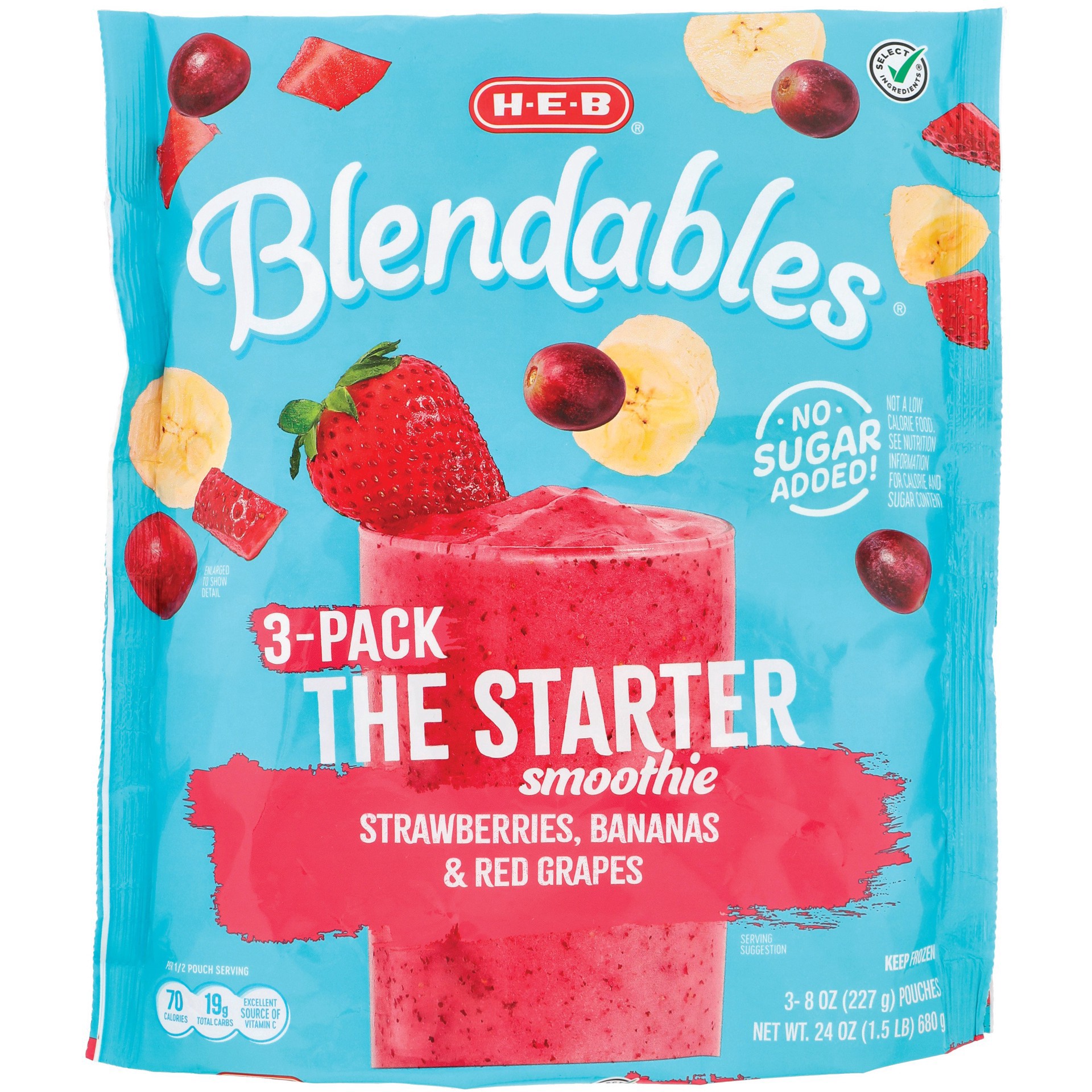 slide 1 of 1, H-E-B Blendables The Starter Smoothie Family Pack, 3 ct