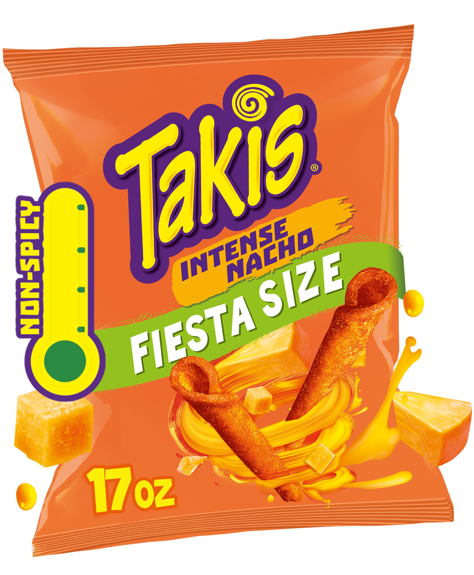 slide 1 of 9, Takis Intense Nacho Fiesta Size, 17 oz