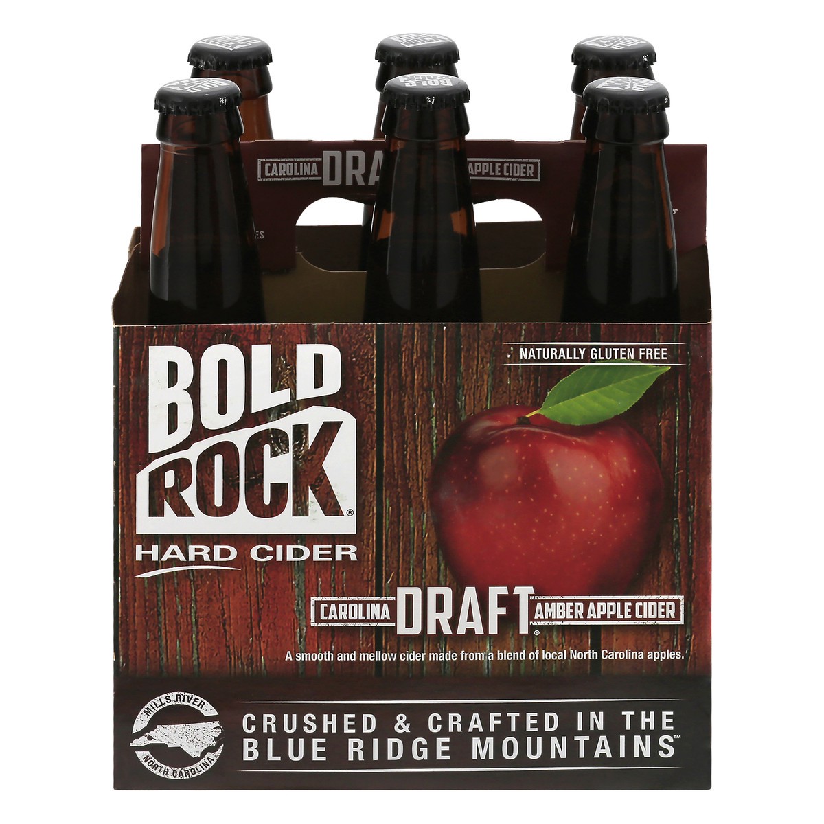 slide 1 of 11, Bold Rock Carolina Draft Amber Apple Hard Cider 6 ea, 6 ct