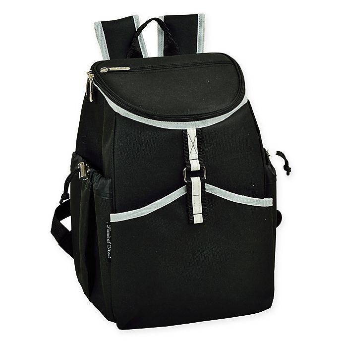 slide 1 of 2, Picnic at Ascot Insulated Backpack Cooler - Black, 1 ct