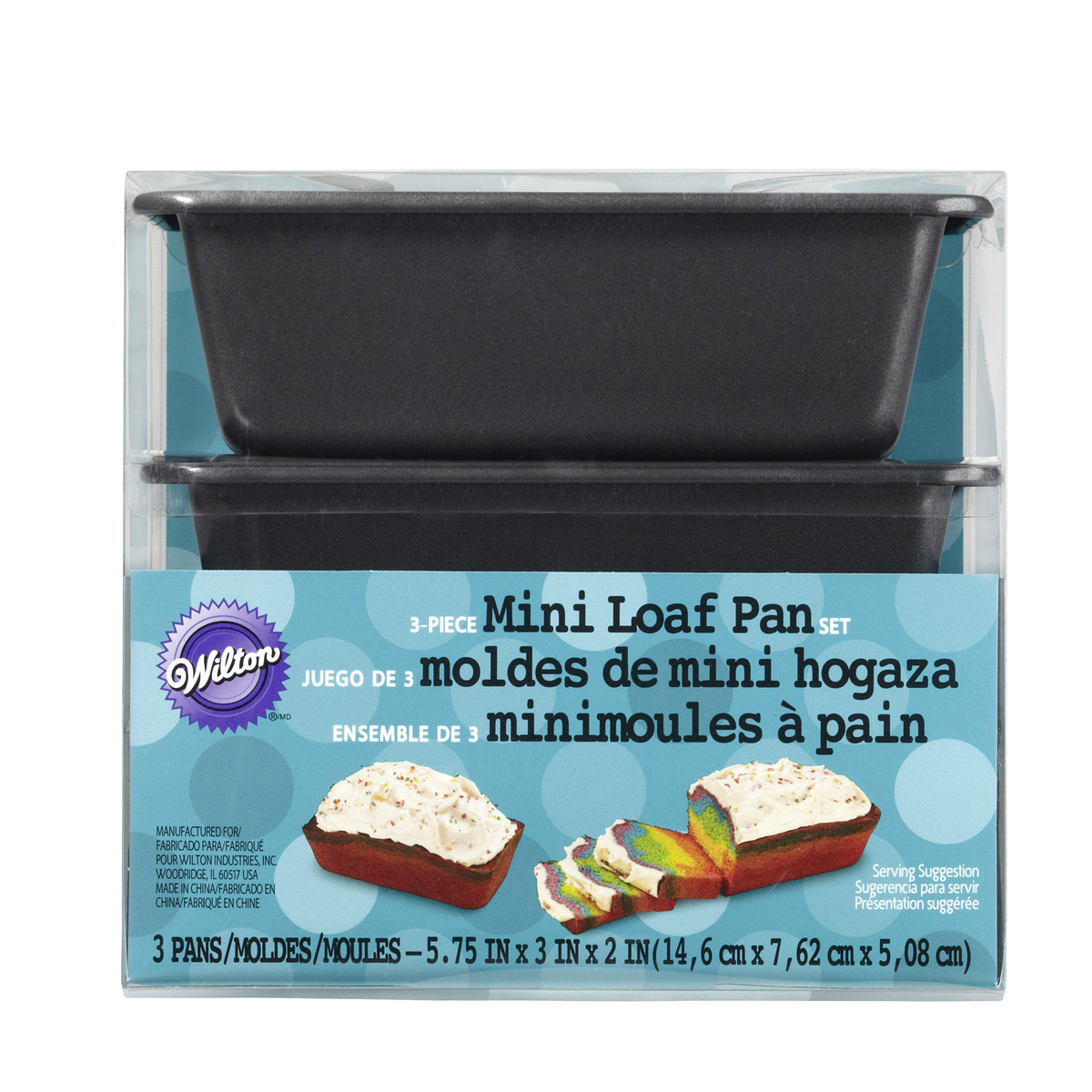 slide 1 of 21, Wilton Non-Stick Mini Loaf Pan Set, 3 ct