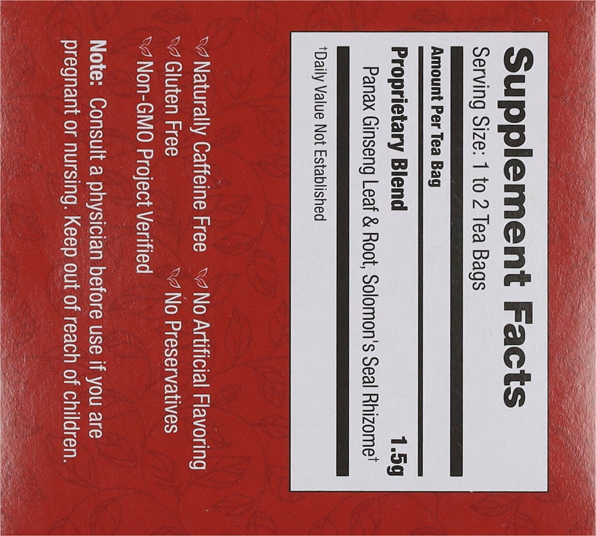 slide 3 of 9, Bravo Tea Absolute Panax Ginseng Herbal Tea 20 Tea Bags - 20 ct, 20 ct