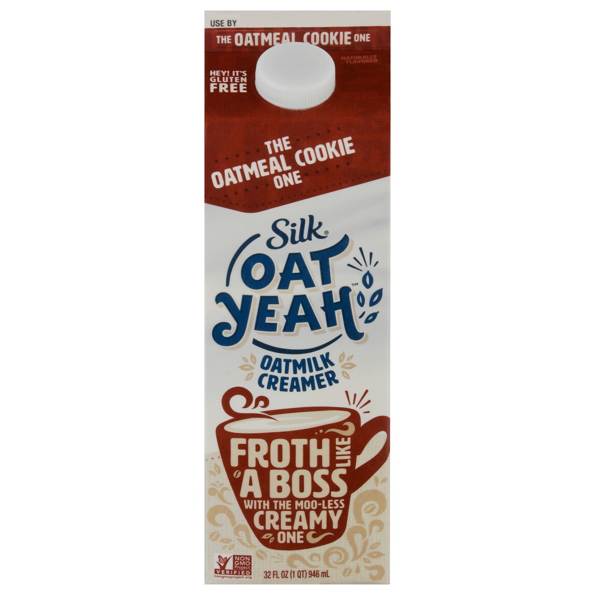 slide 1 of 9, Silk Dairy Free Oatmeal Cookie Oat Creamer, 32 fl oz