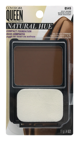 slide 1 of 1, Covergirl Queen Collection Natural Hue Compact Foundation Spicy Brown, 1 ct