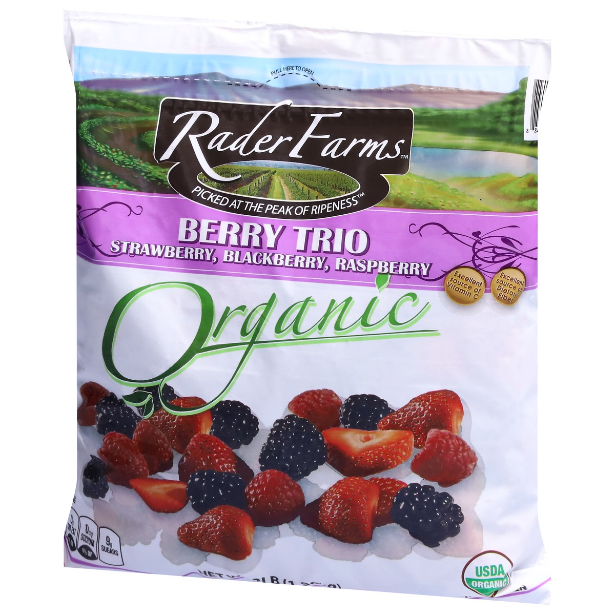 slide 3 of 9, Rader Farms Organic Berry Trio 3 lb, 48 oz