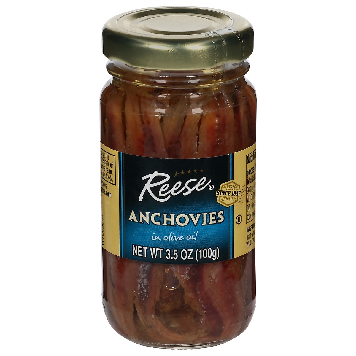 slide 1 of 4, Reese Anchovies in Olive Oil 3.5 oz, 3.5 oz