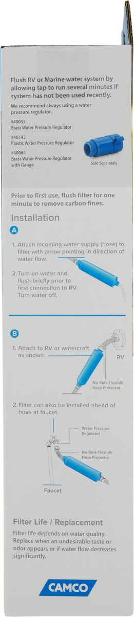 slide 8 of 9, Camco TastePure RV/Marine Water Filter 1 ea, 1 ct