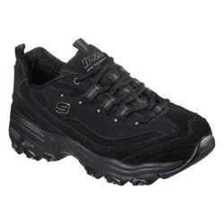 Skechers Women's D'Lites Play On Shoes, Black, Size 8 Wide