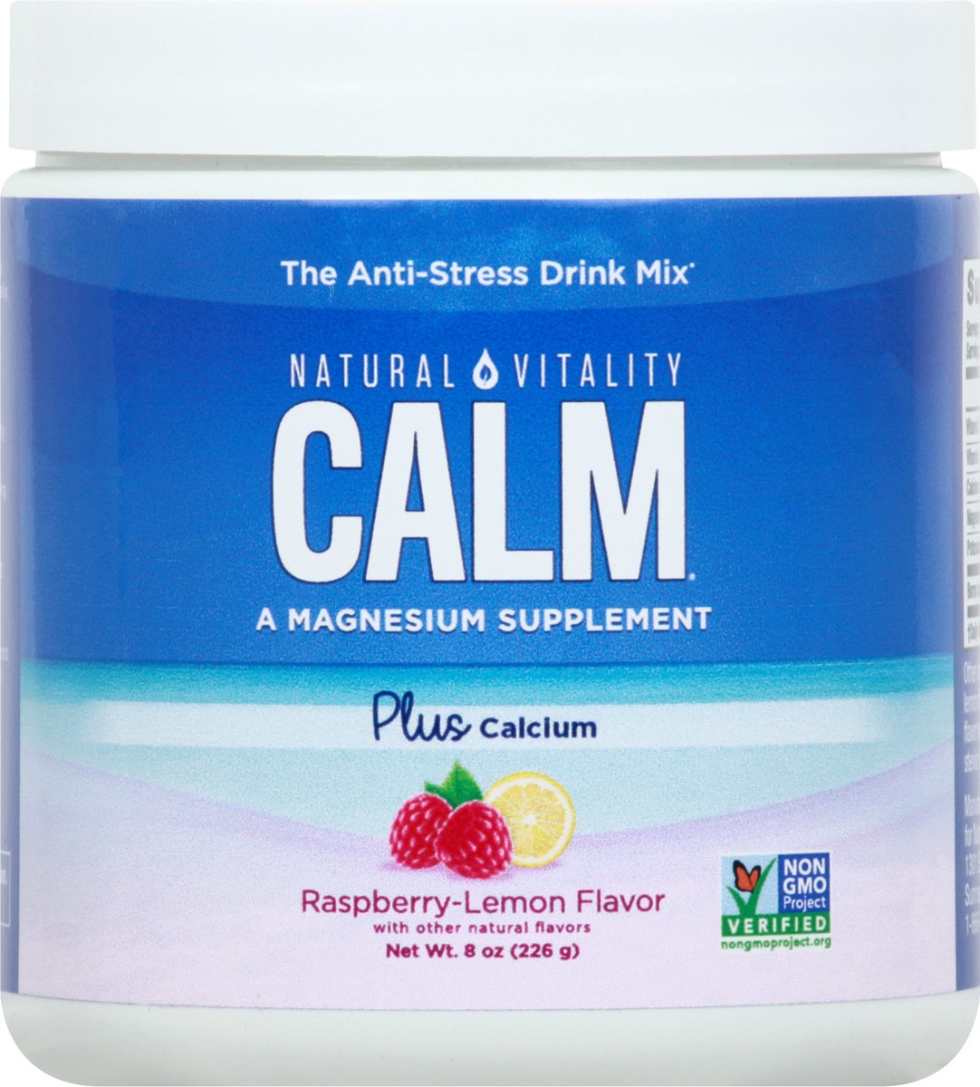 slide 1 of 11, Natural Vitality Raspberry-Lemon Flavor Anti-Stress Drink Mix 8 oz, 8 oz