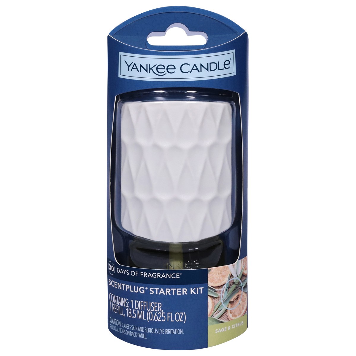 slide 1 of 9, Yankee Candle ScentPlug Sage & Citrus Starter Kit 1 ea, 1 ct